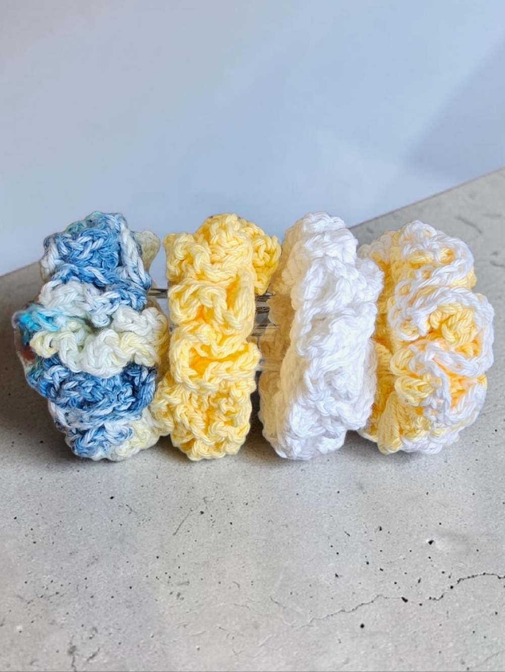 Buttercream Bliss Handmade Scrunchie Set (4 Pack) NWT